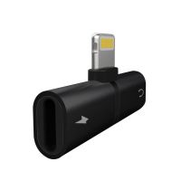 myway splitter cargador y adaptador para auriculares lightning negro