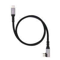 cable usb-c acodado nanocable 2 m usb 32 gen 2 100w 4k 60hz negro