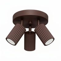 plafone marron aluminio alt 18 cm