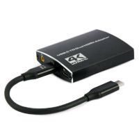 adaptador usb-c a doble hdmi gembird a-cm-hdmif2-01 4k 60hz negro