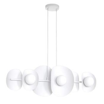 Lámpara colgante lithora blanco (6 luces)