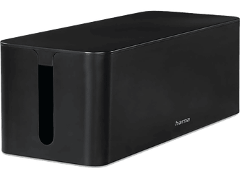 Organizador de cables - Hama 00221012, Antideslizante, 40.6 x 15.6 13.5 cm, Negro
