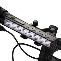 laotie b08 8 leds faro de bicicleta 5000 lm brillo 500m distancia ip65 resistente al agua bateria recargable tipo-c pant
