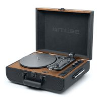 tocadiscos muse mt-208 at bluetooth 40 con altavoces integrados y usb