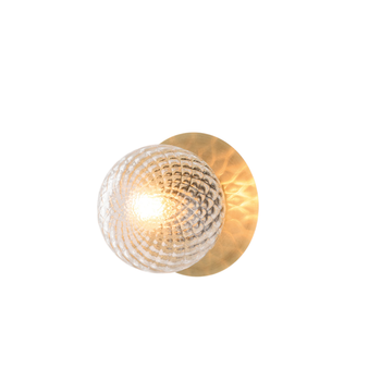 Lámpara De Pared De Hierro Bronce Cepillado Armonia 1 Luz .17 P.16 Bl285-ap1-brz