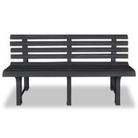banco de jardin  banco de exterior  silla de jardin plastico gris antracita 1455 cm