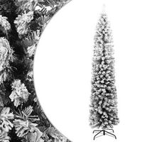 arbol de navidad artificial verde con nieve pvc 210 cm vidaxl