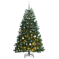 arbol de navidad  decoraciones de navidad artificial con bisagras 300 led y bolas 180 cm cfw432010