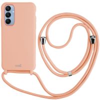 cool funda cordon liso rosa para samsung a256 galaxy a25 5g