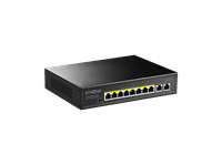 switch - strong sw8010poe 20 gbps 8x poe 2x enlace ascendente ethernet negro