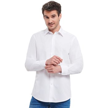 Russell Collection Camisa manga larga J924M para hombre