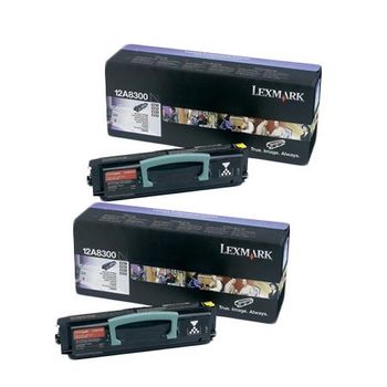 Original Multipack Lexmark E340 Printer Toner Cartridges (2 Pack) -12A8300