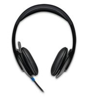 logitech h540 usb computer headset auriculares alambrico diadema oficinacentro de llamadas negro