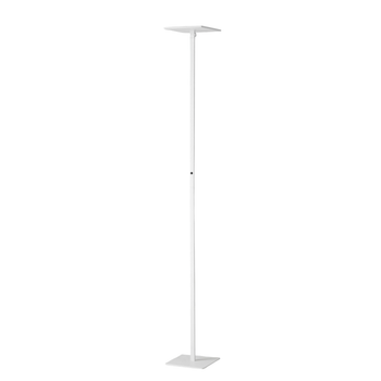 Ideal - Lámpara De Pie Led Blanca Orientable De Metal H.180 Cm Fabas Luce - Luz Led Integrada De 35w Cct (3000k 4000k 5000k 6000k)