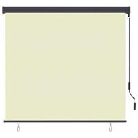 estor enrollable rayado crema 180 x 250 cm tela y aluminio