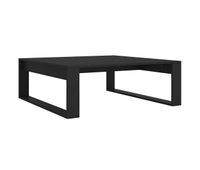 mesa de cafe - mesa de centro madera contrachapada negro 100x100x35 cm