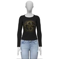 guess tops y camisetas w6bi58 k7388-jblk para mujer