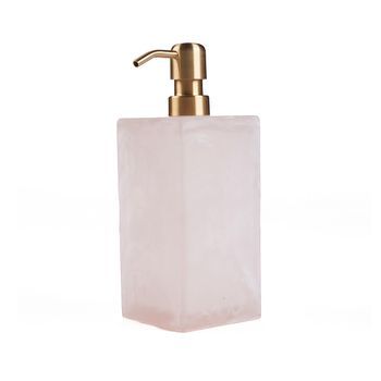 Dispensador Resina Bazar Bizar Jabón - Rosa Blanco