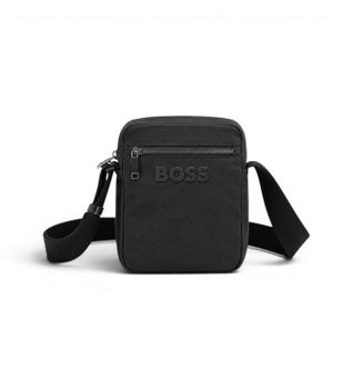 BOSS para hombre. 50567814 Bolso Catch 3.0 Ns negro (OSFA), Casual, Poliéster Reciclado