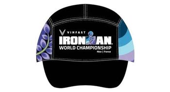 Ironman world championship nice 2024 event tech cap blanco