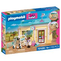 playmobil clinica veterinaria juego de figuras 4 anos - 72128