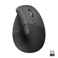 logitech lift raton inalambrico vertical para diestros 4000 dpi gris-negro