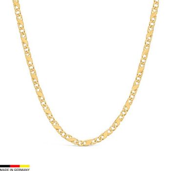 Cadena ancla de oro amarillo de 14 quilates, 3,4 mm