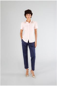 camisa de rayas con aplicación joya pink s