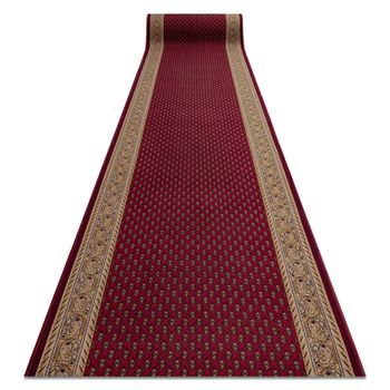 Alfombra De Pasillo Con Refuerzo De Goma  Inca Burdeos 67cm 67x250 Cm