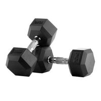 mancuernas de goma hexagonales 10 kg bodytone h10