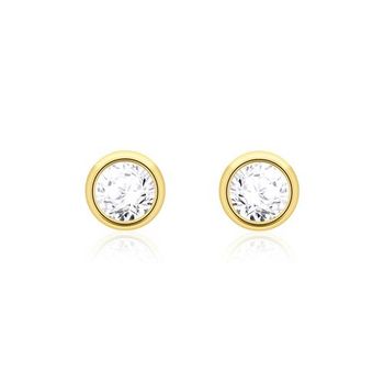 Pendientes de oro de 14 quilates con diamantes