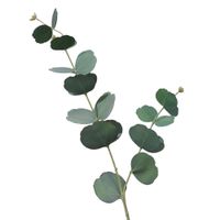 flor decorativa de hoja verde oscura h73cm