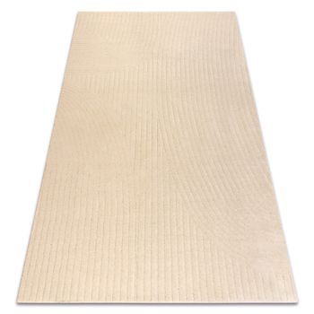 Alfombra De Lana Textura 488.12.la100 Osta - Olas, Marco Geométrico E 80x150 Cm