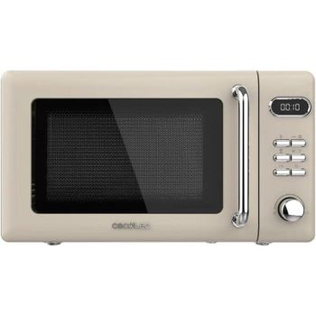Cecotec ProClean 5110 Retro Microondas con Grill 20L 700W Beige