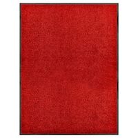 felpudo lavable rojo 90x120 cm vidaxl