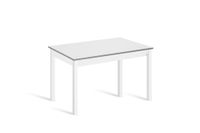 mesa cocina fija 100x60 cm blanco pata blanco