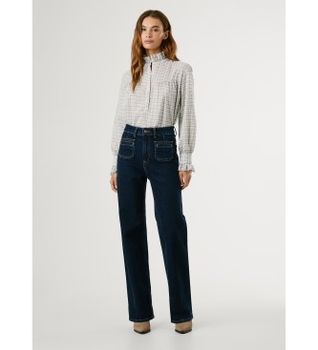 Pepe Jeans para mujer. PL2050882 Jeans Straight Lexa Rinse marino (30/30), Casual, Algodón, Denim