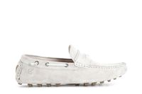 mocasines en piel de ante con trabilla light grey