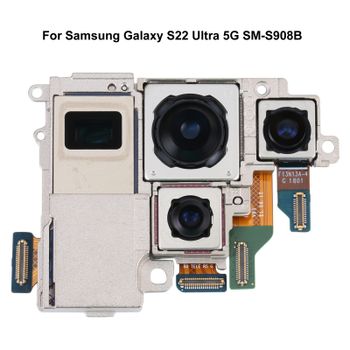 Conjunto de cámara trasera para Samsung Galaxy S22 Ultra 5G SM-S908B, módulo de cámaras traseras, pieza de repuesto