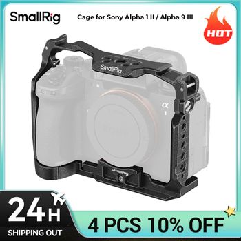 Jaula para Cámara SmallRig A1 II / A9 II para Sony Alpha 1 II / Alpha 9 III con Placa de Liberación Rápida Arca-Swiss, Orificios 1/4 y ARRI