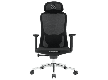 Silla gaming - Newskill Nue, Reposabrazos 3D (ajustable en altura, anchura y profundidad), Carga máx. 150 kg, Malla Transpirable Premium, Negro