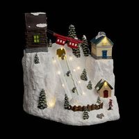 pueblo iluminado 18 led lecciones de esqui musical
