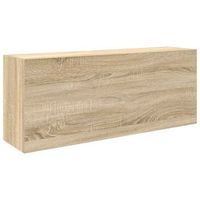 mueble de pared bano madera ingenieria roble sonoma 100x25x40cm vidaxl