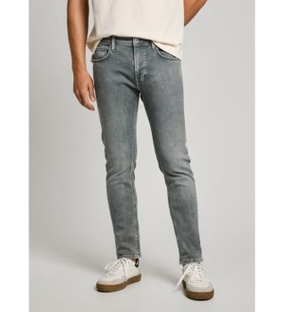 Pepe Jeans para hombre. PM207390UM8 Jeans en fit taper gris (33/34), Casual, Algodón, Denim, Sostenible