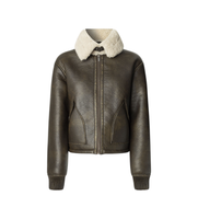 pepe jeans para mujer pl4024365 cazadora theodora gris xs casual poliuretano