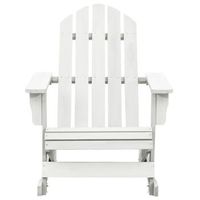 mecedora de jardin de madera blanca cfw624033