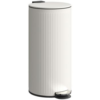 Cubo de basura 36x30x60.5 cm crema