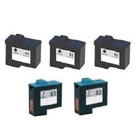 compatible multipack lexmark z65m printer ink cartridges 5 pack -18l0032e