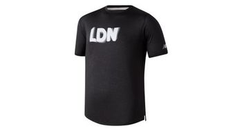 Maillot de manga corta new balance athletics london negro hombre