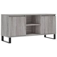 mueble de tv madera de ingenieria gris sonoma 104x35x50 cm
